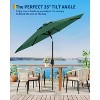 10FT Outdoor Patio Umbrella, Market/Table Umbrella with Push Button Tilt and Crank - 4 of 4
