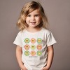 SmileyWorld Flowers With Sunglasses - Toddler Short Sleeve Graphic T-Shirt - 3 of 4