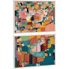 (Set of 2) 23" x 33" Sylvie Sunset Fiesta No 1 and No 2 Framed Canvas Set White - Kate & Laurel All Things Decor - 2 of 4