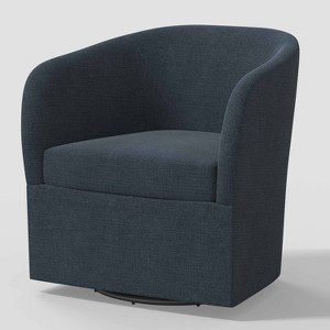 Rhea Swivel Chair in Linen - Threshold™ - 1 of 4
