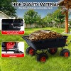 Heavy-Duty Poly Garden Dump Cart - 10" Tires, 180¡ã Rotating Handle, 900 LBS Steel Frame & Quick Release Dumping for Gardening, Soil, Plants & Tools - 4 of 4