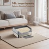 Large Cat Litter Box with Lid, Cat Litter Box Include Double Layer Litter Mat and Scoop Stainless Steel - 4 of 4