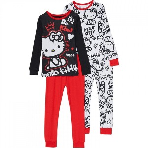 Kids Hello Kitty Kindness 4-Piece Pajama Set - Size 4 - 1 of 3