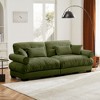 Christopher Knight Home Bernal 93.7" Modern 2 Seat Velvet Round Arm Sofa with Pillows - 2 of 4