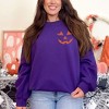 Simply Sage Market Women's Graphic Sweatshirt Embroidered Lady Jack- O - Lantern - 2 of 4