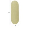 Colonial Mills Reversible Flat-Braid (Oval) Runner - Sprout Green 2'4"x10' - 2 of 3