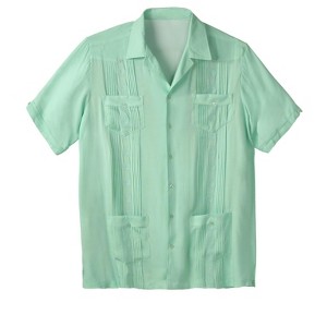 KingSize Men's Big & Tall Short-Sleeve Guayabera Shirt - 1 of 4