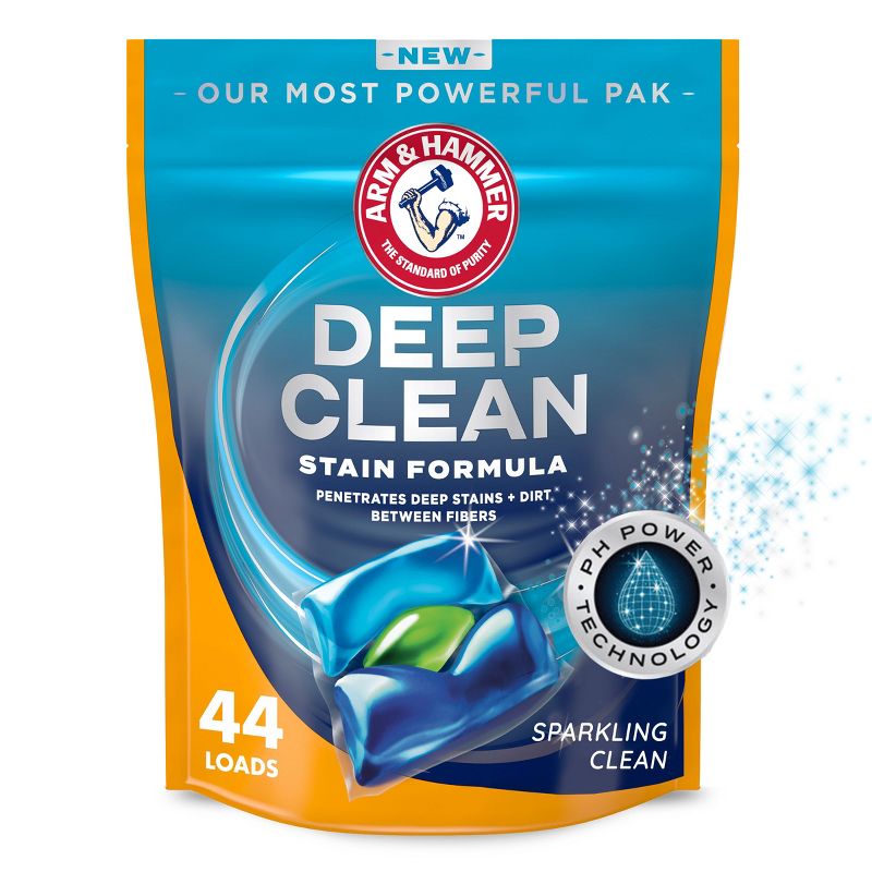 Arm &#38; Hammer Deep Clean Stain Unit Dose Detergent - 44ct, 1 of 18