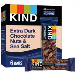 KIND Extra Dark Chocolate Nuts & Sea Salt Bars - 8.4oz/6ct