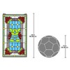 Design Toscano Red Anemone Tiffany-Style Stained Glass Window - 3 of 4