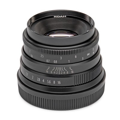 Koah Artisans Series 35mm f/1.7 Manual Focus Lens for Fujifilm FX (Black)