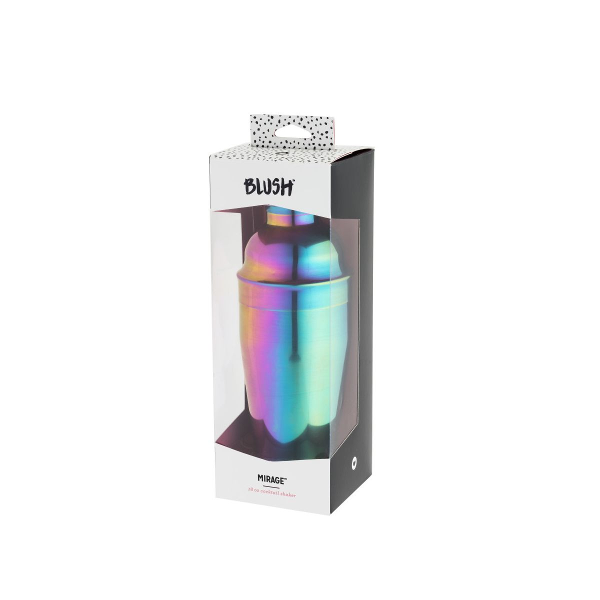 Blush Mirage Rainbow Cocktail Shaker for Margarita, Martini, Bar Gifts for Women, Girls Night, Stainless Steel, Built-in Strainer & Jigger Cap, 20 oz - thumbnail 6