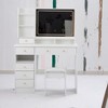 PAGED Vanity Table with Drawers and Lights, 41" Left-Side Vanity Desk with Cushioned Stool & Extra-Large Touch-Sensitive Sliding LED Mirror - 2 of 4