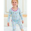RuffleButts SoftSnooze Toddler Girls Ruffle Long Sleeve Pajama Set - 3 of 4