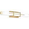 Quoizel Lighting Gemini 1 - Light Vanity in  Aged Brass - 3 of 4