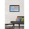 Trends International Map - World Time Zones Framed Wall Poster Prints - 2 of 4