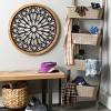 Sullivans Pierced Metal Wall Medallion 25"H Black - 4 of 4