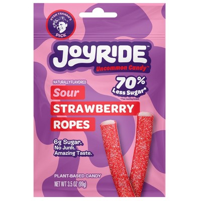 Joyride Sweets Sour Strawberry Candy Ropes Bites - 3.5oz : Target