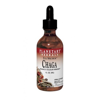 Chaga Liquid Extract by Planetary Herbals  -  1 oz Liquid