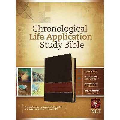 Chronological Life Application Study Bible-NLT - (Leather Bound)