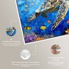 Art Remedy Turtle Swimming Colorful Coastal Wall Art Framed - 4 of 4