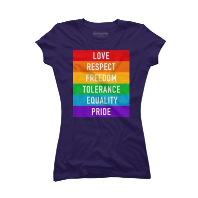 Adult Design By Humans Pride Rights Motto By PINHEAD66 T-Shirt
