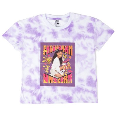 Girls' That Girl Lay Lay Tie-Dye Short Sleeve Shirt - Purple
