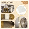 Kumasinova 54.2"H Cat Tree Tower with Litter Box Enclosure,2-in-1 Floor-to-Ceiling Cat Tower with 2 Condos,Pet Supplies for Cats Under 12lbs - 4 of 4