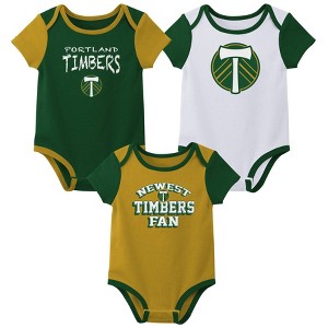 MLS Portland Timbers Infant Girls' 3pk Bodysuit - 1 of 4