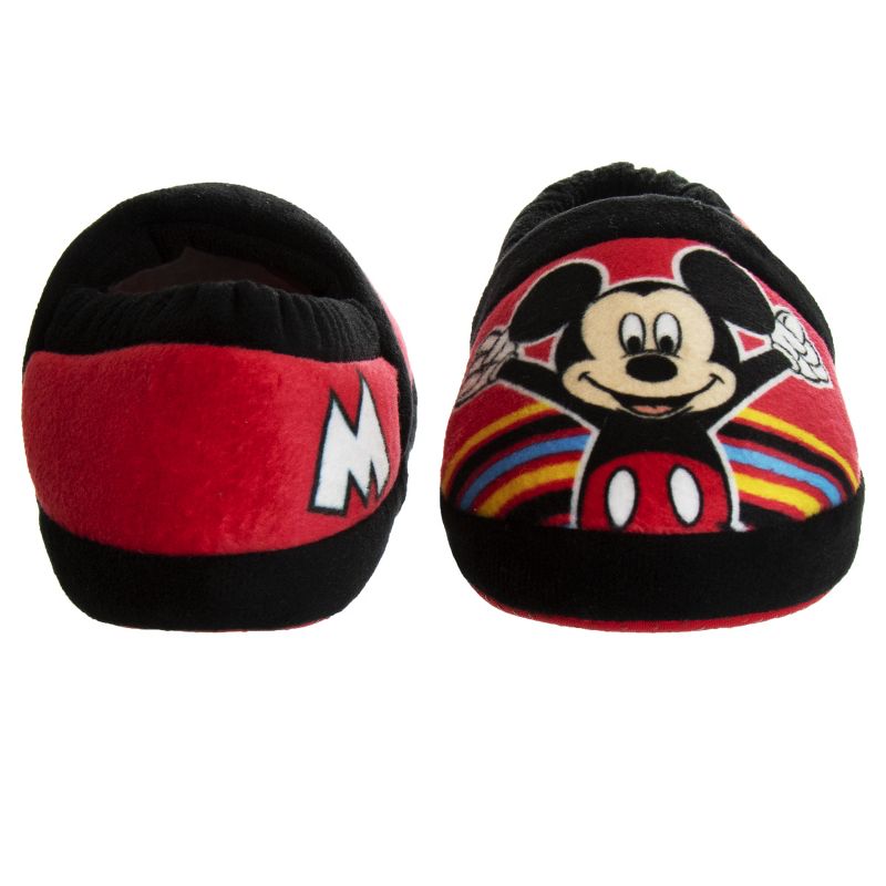 Disney Mickey Mouse Boys Slippers-Kids Plush Lightweight Warm Comfort Soft Aline House Shoes Slippers - Navy Multi (sizes 5-12 Toddler/Little Kid), 5 of 8