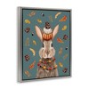 Stupell Industries Festive Autumnal Hare Black Framed Floater Canvas Wall Art - 3 of 4