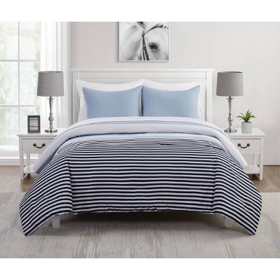 Kemp Stripe Bed in a Bag Comforter Set - VCNY