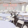 Big Dot of Happiness Bride Squad - Peel and Stick Rose Gold Bridal Shower or Bachelorette Party Large Banner Wall Decals - She Said Yes - 2 of 4