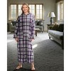 ADR Women's Zip Up Robe with Hood, Women's Long Zipper Robe, Warm Cozy Hooded Bathrobe - 2 of 3