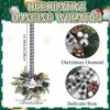 12 Pcs Kitchen Cabinet Wreaths Plaid Bow Holiday Decor Hanging 14.96x. 87 Inch Indoor Outdoor Xmas Window Door - 2 of 4