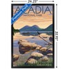 Trends International Lantern Press - Acadia National Park, Maine, Jordan Pond Framed Wall Poster Prints - 3 of 4