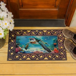 Evergreen Sassafras Sunny Marine Life With Turtle Switch Mat