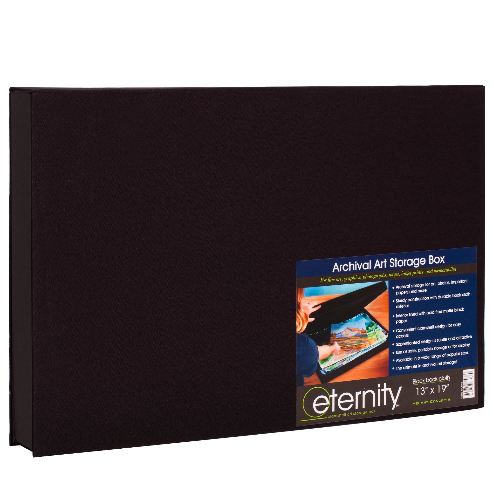 HG Concepts HG Art Concepts Eternity Archival Clamshell Art Storage Portfolio Box 13x19"