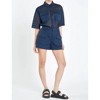 Women's High-waisted Flap Pocket Short - Grey Lab - 2 of 3