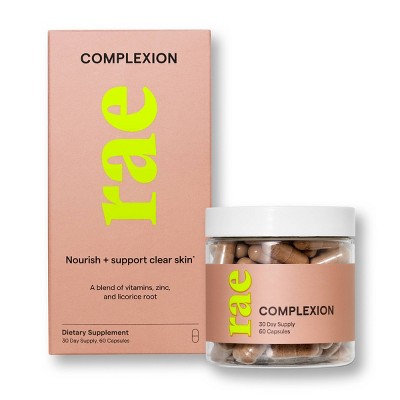 Rae Complexion Dietary Supplement Capsules for Healthy Clear Skin - 60ct