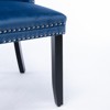 Racxily High-end Tufted Velvet Dining Chair Set of 2 - Solid Wood Contemporary Dining Chair with Nailhead Trim,Multiple Colors Optional - 3 of 4