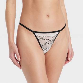 Free People Intimately FP Women's Sustainable String Thong in Beige, Size  Medium