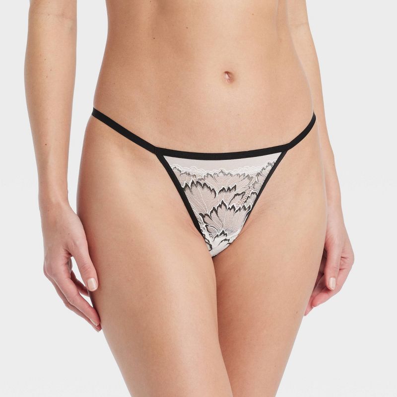 Women's Lace and Mesh String Thong - Auden™, 1 of 8