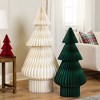 Northlight Tall Paper Accordion Honeycomb Foldable Christmas Tree - 4' - Cream - 3 of 4