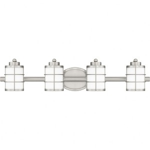 Quoizel Lighting Hazlett 4 - Light Vanity in  Brushed Nickel - 1 of 3