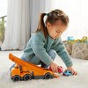 Green Toys: Racing Truck - 3pc Vehicle Toy Set, Orange Hauler Truck, Kids 3+ - 3 of 4