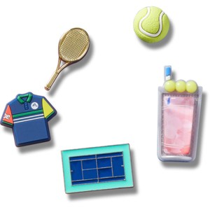 Crocs Jibbitz Day at The Tennis Court Shoe Charms 5pk - 1 of 4
