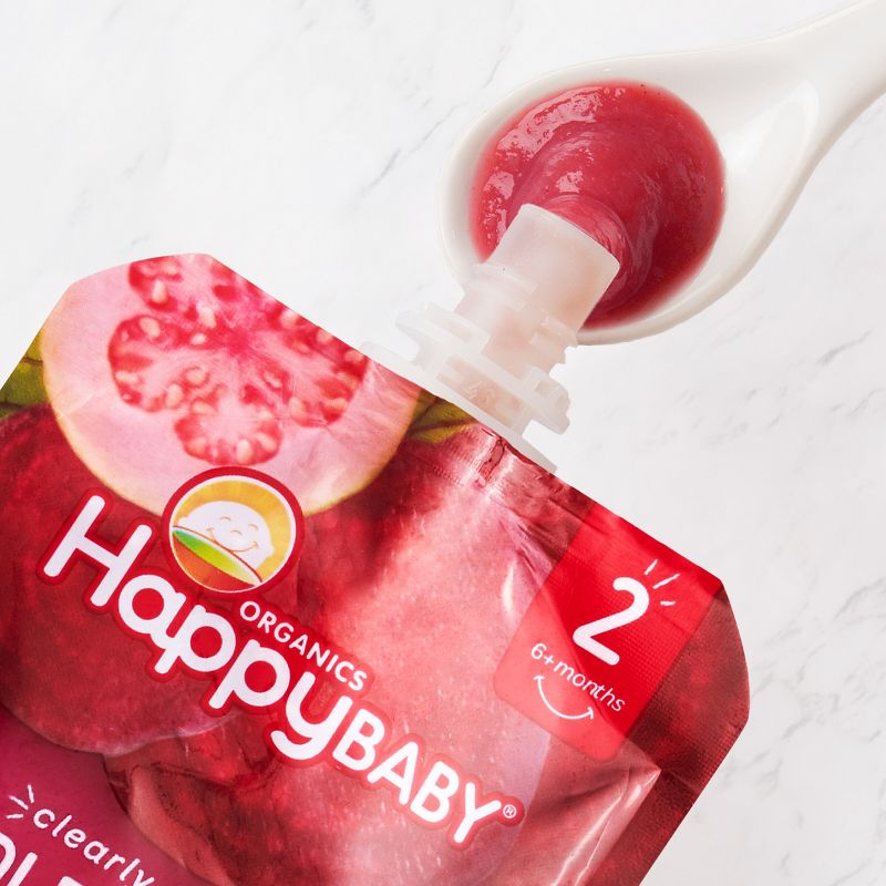 HappyBaby Clearly Crafted Apples Guavas &#38; Beets Baby Food - 4oz, 3 of 8