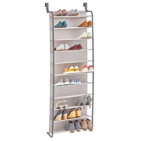 Graphite 12-Tier Over the Door Shoe Rack