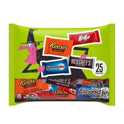 HERSHEY'S Chocolate Assorted Halloween Candy Snack Size - 13.13oz/25pc